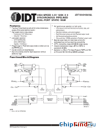Datasheet IDT70V9159L6PF8 производства IDT