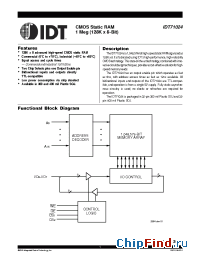Datasheet IDT71024S-15B производства IDT