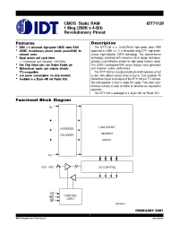 Datasheet IDT71128S12Y производства IDT