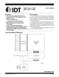 Datasheet IDT71256SA12TP производства IDT