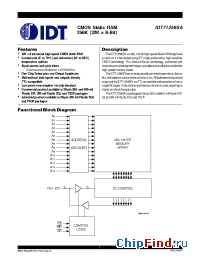 Datasheet IDT71256SA25P производства IDT