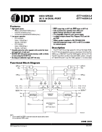 Datasheet IDT7133LA20FB производства IDT