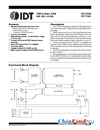 Datasheet IDT7164L-85B производства IDT