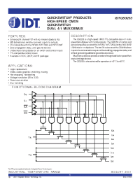 Datasheet QS3253 производства IDT