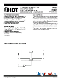 Datasheet QS3862 производства IDT
