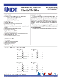 Datasheet QS3VH16244 производства IDT