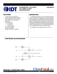 Datasheet QS53805A производства IDT