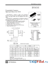 Datasheet IN74AC163N manufacturer IK Semi.