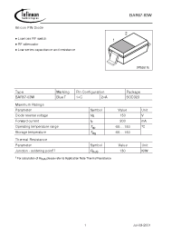 Datasheet BAR67-03W производства Infineon