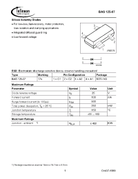 Datasheet BAS125-07E6433 производства Infineon