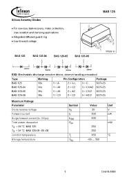 Datasheet BAS125E6327 производства Infineon