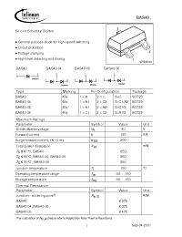 Datasheet BAS40-06E6327 производства Infineon