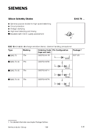 Datasheet BAS70-04Q62702-A730 производства Infineon