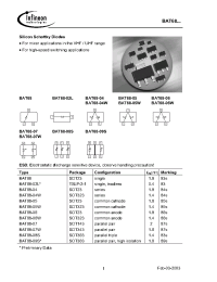 Datasheet BAT68-04 производства Infineon