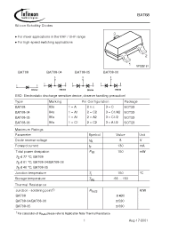 Datasheet BAT68E6433 производства Infineon