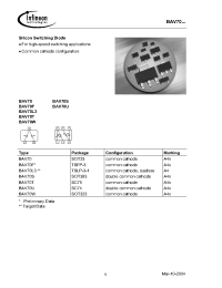 Datasheet BAV70S производства Infineon