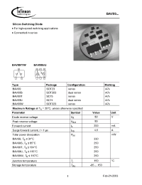 Datasheet BAV99WE6327 производства Infineon