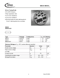 Datasheet BB535 производства Infineon