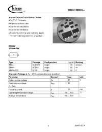 Datasheet BB664-02V производства Infineon