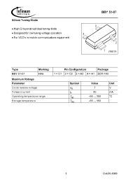 Datasheet BBY51-07E6433 производства Infineon