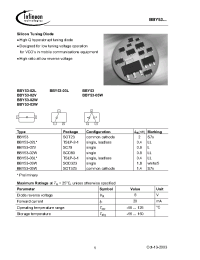 Datasheet BBY53-03W производства Infineon