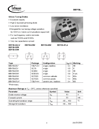 Datasheet BBY58-03W производства Infineon