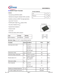 Datasheet BSC072N025SG производства Infineon