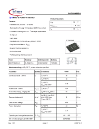 Datasheet BSC119N03SG производства Infineon