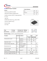 Datasheet BSO072N03S производства Infineon