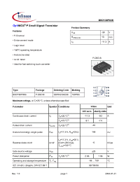 Datasheet BSO130P03S производства Infineon