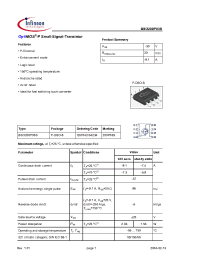 Datasheet BSO200P03S производства Infineon