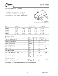 Datasheet BSS82BE6327 производства Infineon