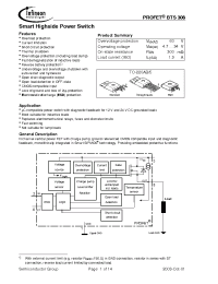 Datasheet BTS308 производства Infineon