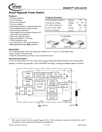 Datasheet BTS410F2 производства Infineon