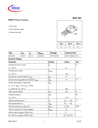 Datasheet BUZ345 производства Infineon
