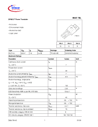 Datasheet BUZ73LC67078-S1328-A2 manufacturer Infineon