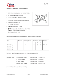 Datasheet CLY29-10 manufacturer Infineon