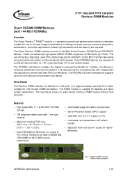 Datasheet HYR183220G-653 производства Infineon