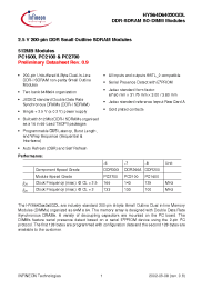 Datasheet HYS64D64020GDL-7-A производства Infineon
