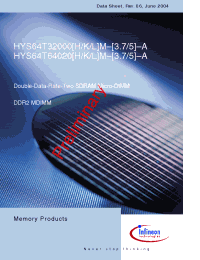 Datasheet HYS64T32000HM-5-A производства Infineon
