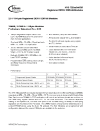 Datasheet HYS72D64000GR производства Infineon