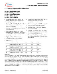 Datasheet HYS72V64300GR-75-D производства Infineon