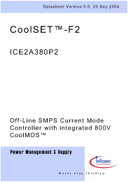 Datasheet ICE2A380P2 производства Infineon