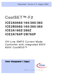 Datasheet ICE2B265 производства Infineon