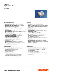 Datasheet LGT671-K2L2-1 производства Infineon