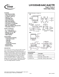 Datasheet LH1533AAC производства Infineon