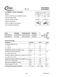 Datasheet Q67040-S4188 производства Infineon