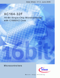 Datasheet SAF-XC164CS-32F20FBA производства Infineon