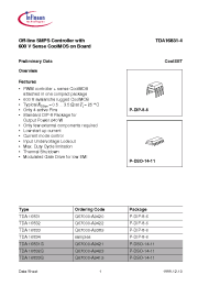 Datasheet TDA16832 производства Infineon