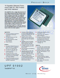 Datasheet UPF01002 производства Infineon